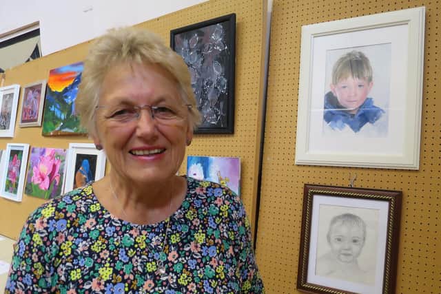 The magnificent Pendley Estates Trophy was awarded to Liz Hobson for her Portrait of a Person