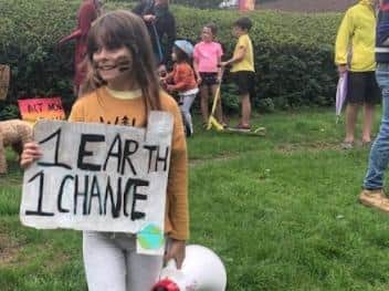 Blythe organised a climate march in Berkhamsted