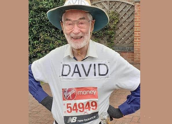 This will be David's seventh London Marathon, and he is raising money for the Arthur McCluskey Foundation (C) Pat Henry