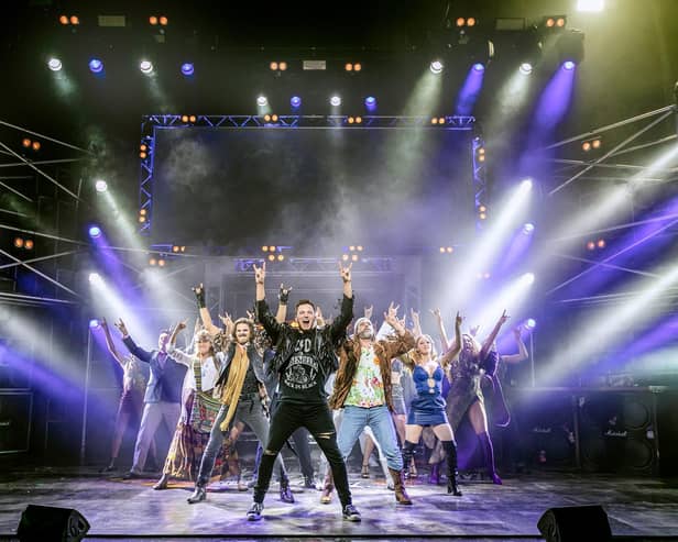The show is 'something akin to a full-blown rock concert'
