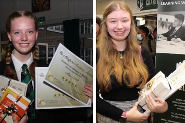 Students Jess Sims and Alice Childs