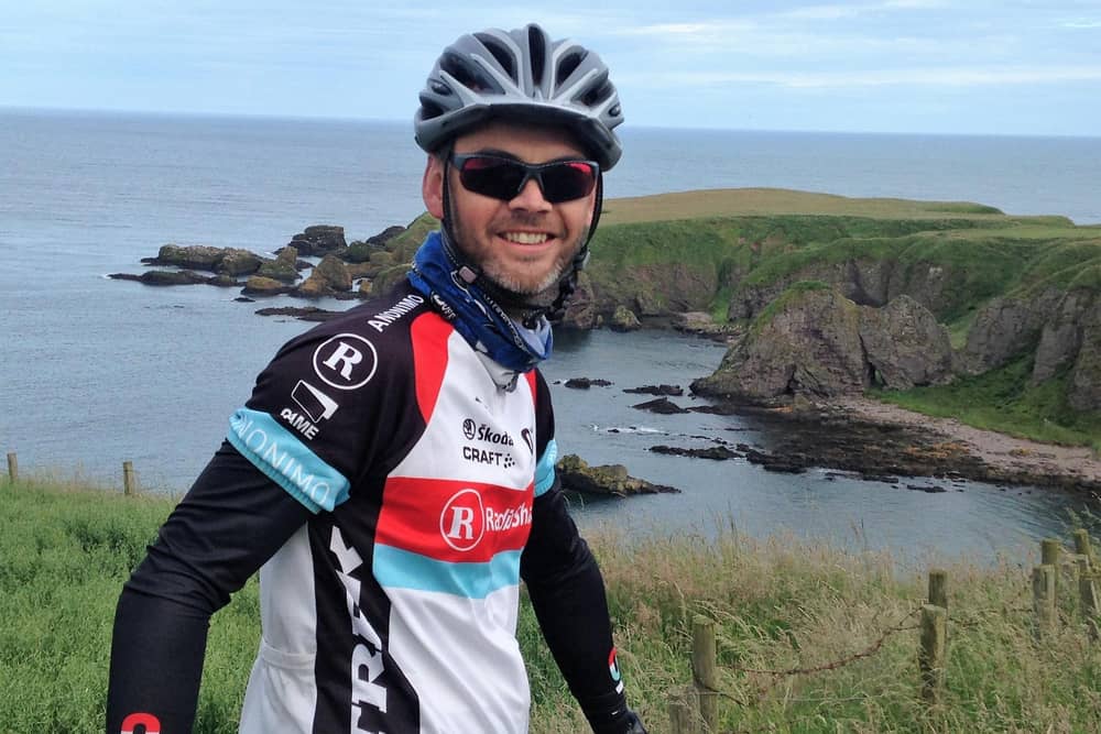 Richard Brash taking part in the Tour Divide a 2,750 mile race from Banff to the US Mexico border