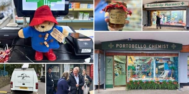 Hugh Bonneville on set filming scenes in Paddington in Peru on location in Hemel Hempstead