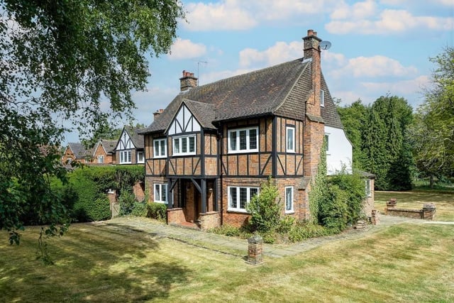 On the market for the first time since 1978, this property has seven bedrooms, exposed beams and lots of character. This Potten End house is on sale with Oakleys Estate Agents, Berkhamsted for offers over £2,750,000. The 1920s property sits on three acres of land and has a modern annexe.
