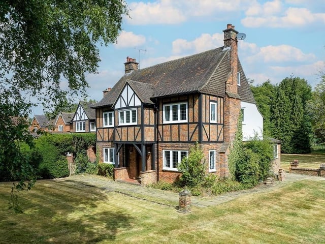 On the market for the first time since 1978, this property has seven bedrooms, exposed beams and lots of character. This Potten End house is on sale with Oakleys Estate Agents, Berkhamsted for offers over £2,750,000. The 1920s property sits on three acres of land and has a modern annexe.