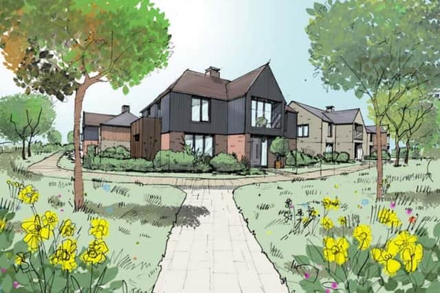 An artist's impression of how the proposed homes near Wilstone and Dixons Wharf could look. Credit: Sedas Land/Dacorum Borough Council Planning Portal. Permission for re-use for LDRS partners.