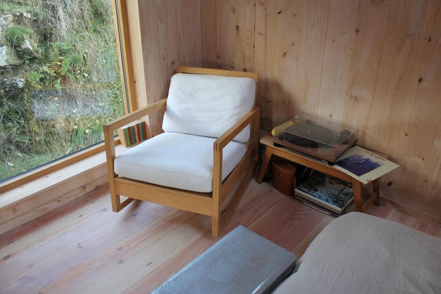 Comfy seats at the picture window let you kick back and enjoy the view.