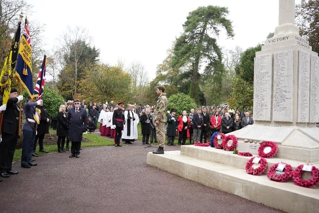 A march on Remembrance Day parade marched through Hemel town centre and wreaths were laid to pay respects to those killed in conflicts since the First World War