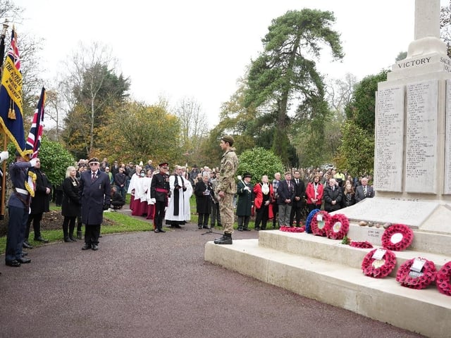 A march on Remembrance Day parade marched through Hemel town centre and wreaths were laid to pay respects to those killed in conflicts since the First World War