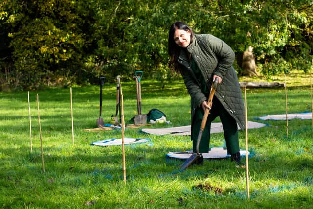 Cllr Dhyani at Highfield Community Garden. Image: Warren Cooper Photography