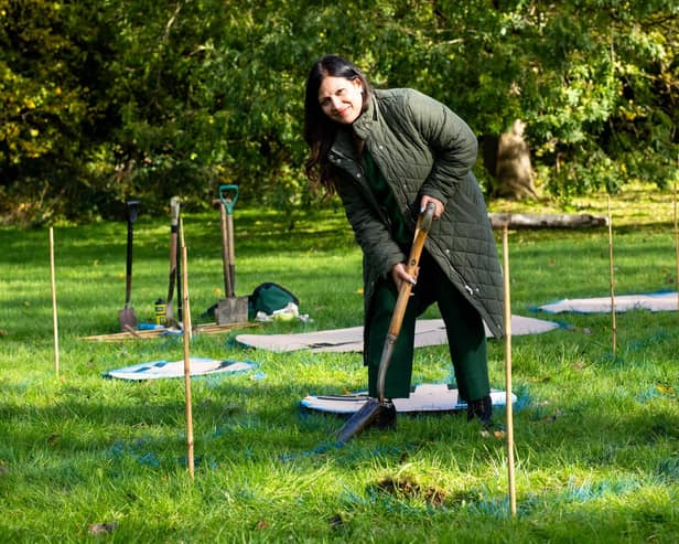 Cllr Dhyani at Highfield Community Garden. Image: Warren Cooper Photography