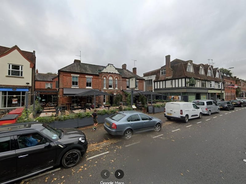 This lively little town has it all, with great pubs, restaurants and cute independent shops. The beautiful Georgian centre also benefits from great schools, a cricket green and fast connections to London. Photo: Google Maps Street View