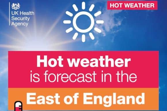 Amber health warning for Hertfordshire as temperatures set to soar