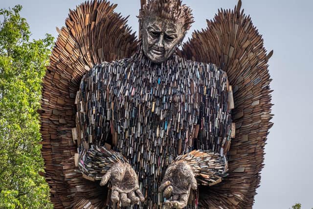 The knife angel is coming to Hertfordshire . Photo by Peter Robinson.