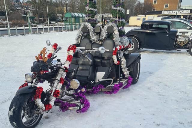 The bikes were decorated for the event