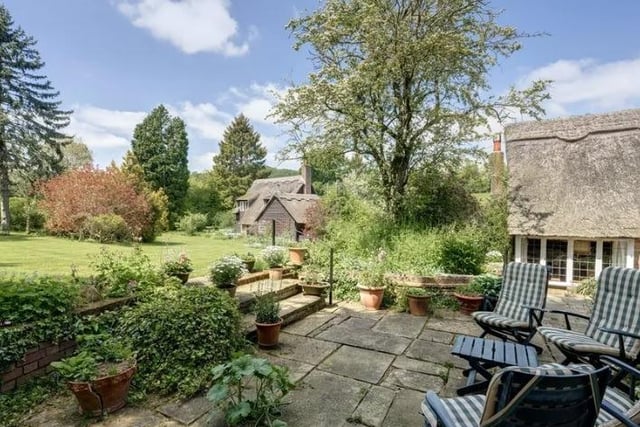 The home comes with 1.44 acres of land situated right in the heart of the countryside. This photo shows just some of the area a new owner will inherit.