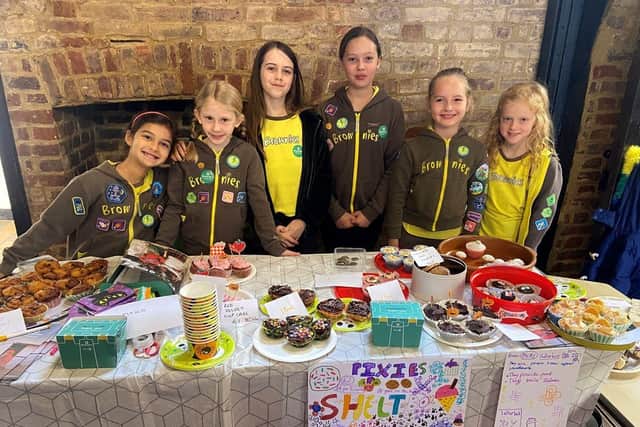 Brownies from Hertfordshire have been raising funds for charity, including ShelterBox