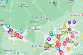 The map (pictured) helps people find secondhand shops and recycling centres more easily.