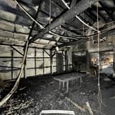 A look at the site in 2022 in the days following the fire