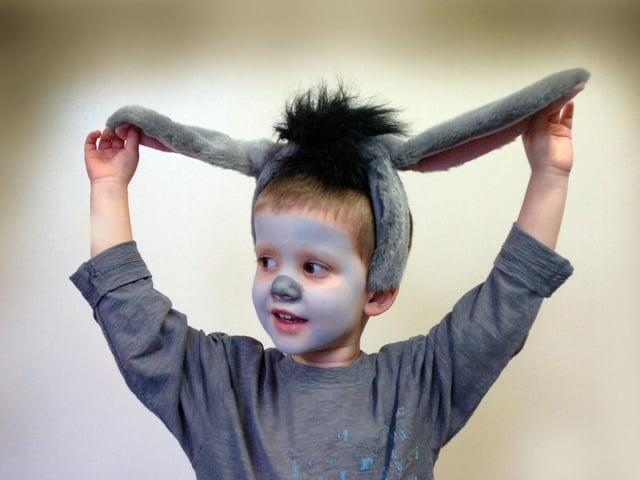 Three-year-old Ryan Needham at Holtsmere End School, Hemel Hempstead.