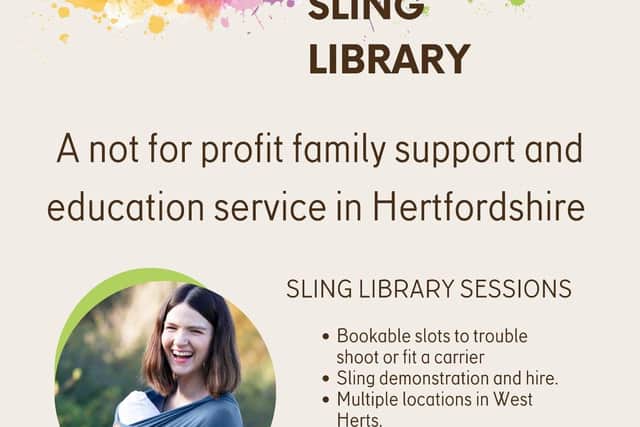 Information about services offered by Healthy Opportunities Sling Library