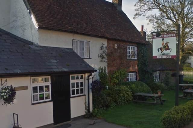 The Valiant Trooper in Aldbury, Hertfordshire. Image: Google Earth