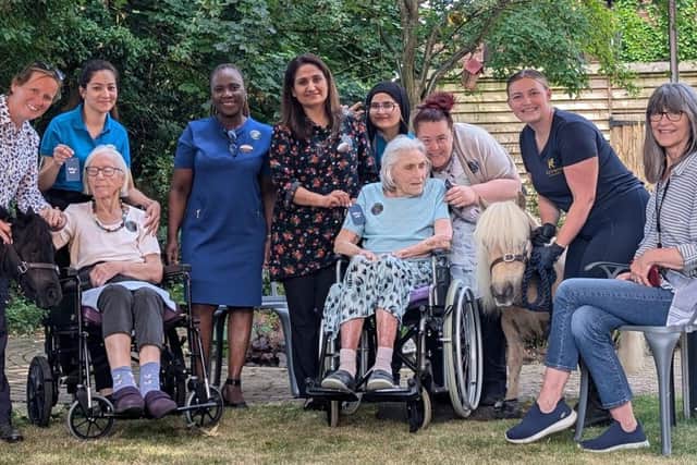 St Pauls Care Centre residents wish to see ponies is fulfilled.