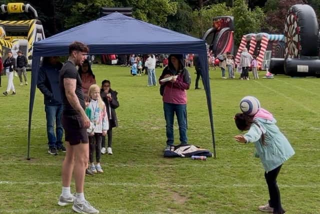 Jay Rosa proving his Football Freestyle Workshops