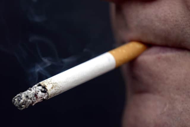 PICTURE POSED MY MODEL: A general view of a man smoking a cigarette.(Photo from Jonathan Brady/PA Images)