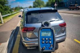 The car was stopped having been clocked doing 94mph