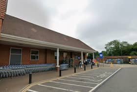 The new Timpson kiosk will sit between the left and centre white pillars in this image. Credit: Google Maps.