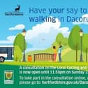 Respond to the Dacorum LCWIP consultation by 23 March