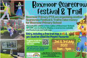 The entry fee is £5 and all scarecrows will feature on the trail map on July 2 and 3.