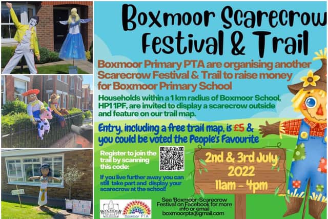 The entry fee is £5 and all scarecrows will feature on the trail map on July 2 and 3.