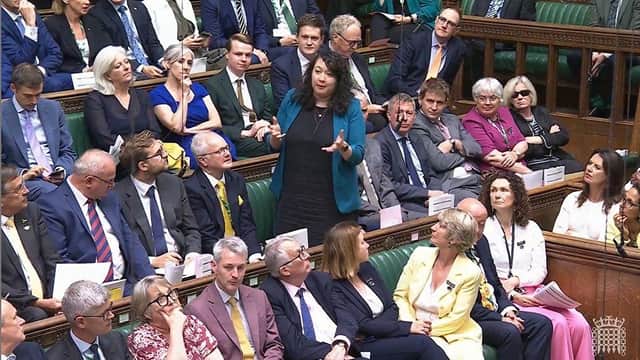 Victoria asking her question to the Prime Minister