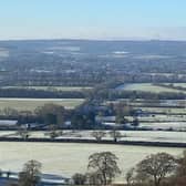 View from The Ridgeway in the Chilterns Area of Outstanding Natural Beauty, looking over the proposed development site, photo from Grove Fields Residents Association