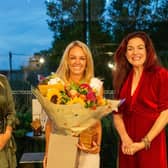 Just A Little Build's Founder, Sarah-Jane Cousens with Laura Jane Clark and V4's Lucy Pickett 