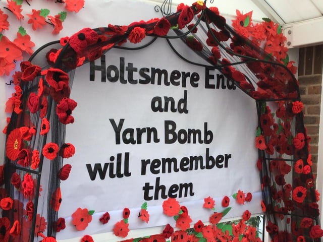 The children of Holtsmere End Junior School worked in collaboration with Hemel Hempstead Yarn Bomb.
Sharon Sexton said: “After seeing many amazing post box toppers, the school council wrote a personal letter to Yarn Bomb inviting them to join them in remembering the fallen the Remembrance Day. Every child in the school made a poppy and wrote a message of thanks."