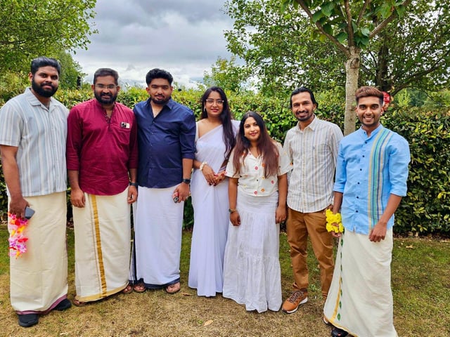 Indian members of the care home team volunteered to share their culture with residents