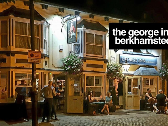 The George Inn in Berkhamsted can be found at 261 High Street (HP4 1AB)