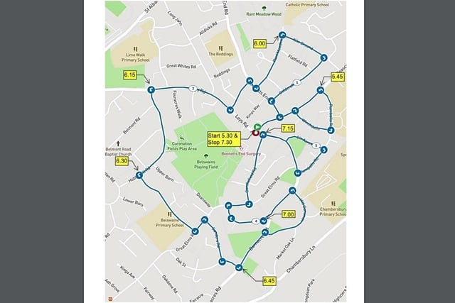 29 November - Route 13: Leverstock Green