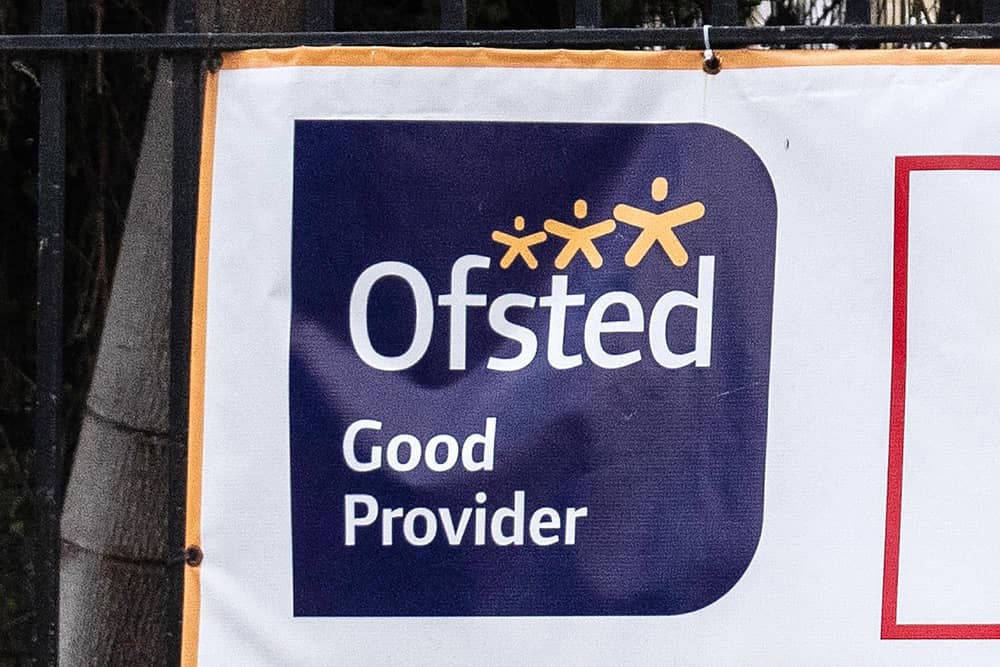 An Ofsted logo used for illustrative purposes. (Photo by Carl Court/Getty Images)