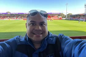 Jethro Offemaria visited Kidderminster Harriers in the FA Cup 4th round qualifying last season.