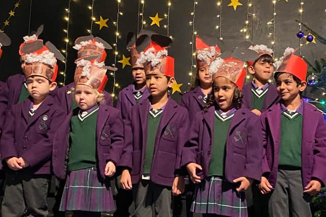 The children sang beautifully with passion and poise
