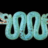 Aztec double-headed serpent of turquoise mosaic (Coll. British Museum)