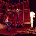 Glenn Adamson as Strat, Martha Kirby as Raven and the cast of Bat Out Of Hell. Photo: Chris Davis Studio