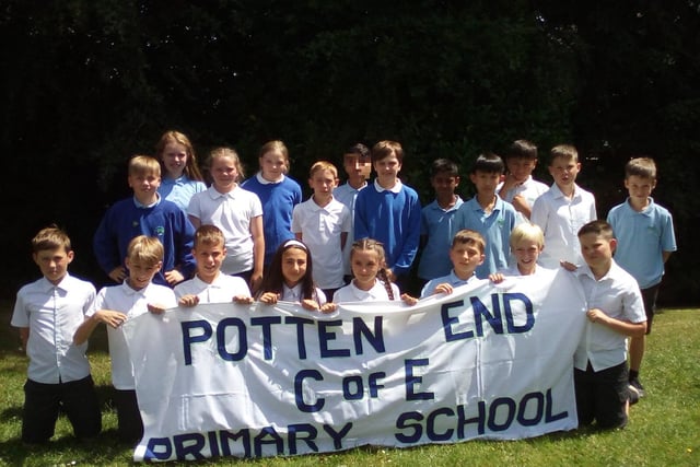 Year six leavers at a primary school in Potten End, Berkhamsted.