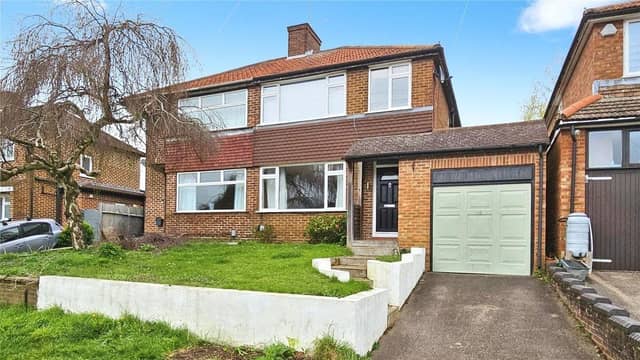 This three-bed semi-detached home is situated in the bustling community of Nash Mills.