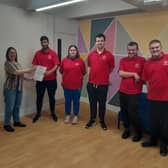 Team 17 were congratulated for their work at Grovehill Community Centre. Submitted image.