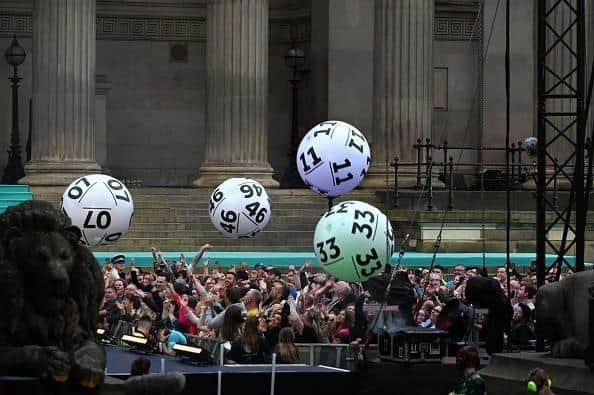 The mystery man is set to receive a nice pay bump each month (Photo by Stuart C. Wilson/Getty Images for The National Lottery)